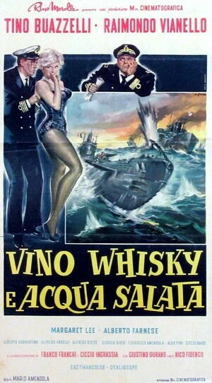 Vino, whisky e acqua salata постер
