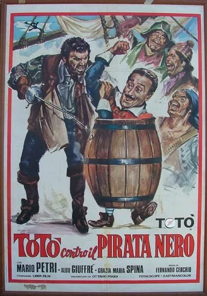 Постер Тото против Черного пирата 1964
