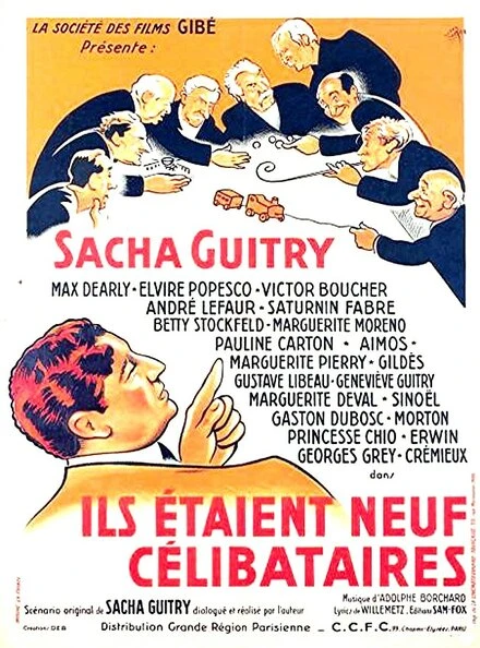 Постер Жили-были девять холостяков 1939