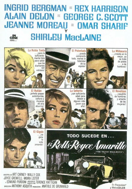 Постер Желтый роллс-ройс 1964