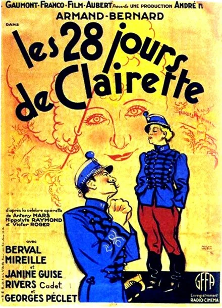 Постер Les vingt-huit jours de Clairette 1933