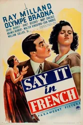 Скажи это по-французски 1938 постер