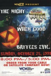 WCW Разрушение на Хэллоуин 1998 постер