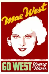На запад, молодой человек 1936 постер