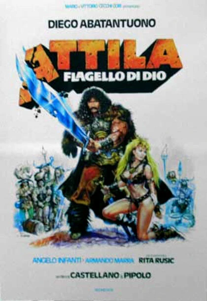 Постер Аттила, бич божий 1982