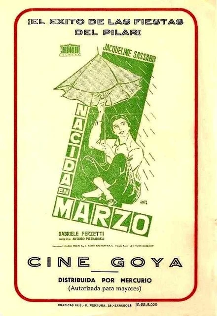 Постер Рождённая в марте 1958