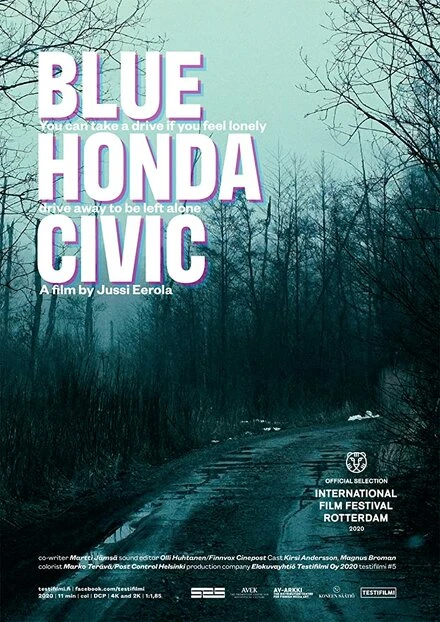 Постер Blue Honda Civic
