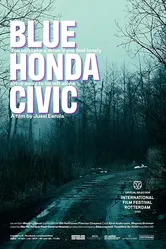Blue Honda Civic постер