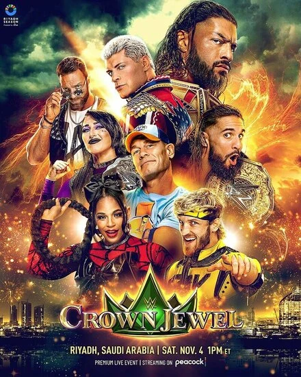 Постер WWE Crown Jewel 2023