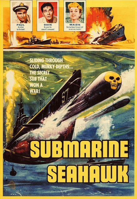Постер Подводная лодка «Морской Ястреб» 1958