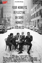 Four Monkeys Reflecting on Some Monkey Business постер