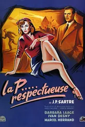 Почтительная проститутка 1952 постер