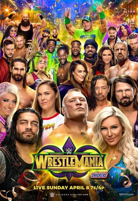 Постер WWE РестлМания 34 2018
