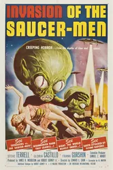 Вторжение обитателей летающих тарелок 1957 постер