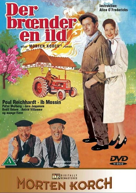 Постер Der brænder en ild
