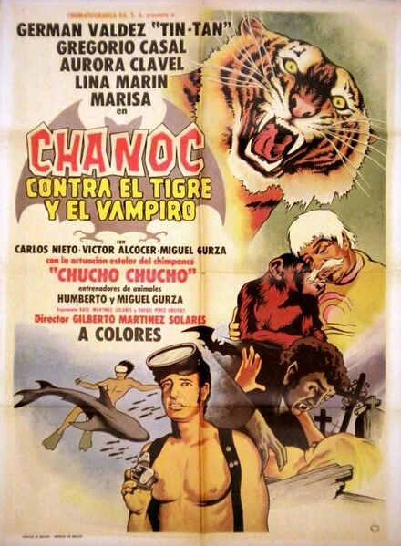 Постер Chanoc contra el tigre y el vampiro