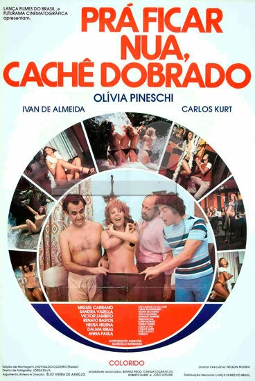 Постер Pra Ficar Nua, Cachê Dobrado