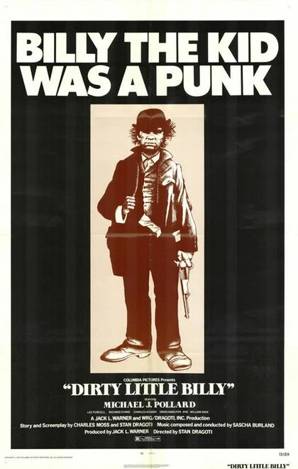 Постер Грязный маленький Билли 1972