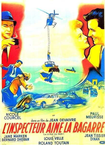 Постер Инспектор любит драться 1957