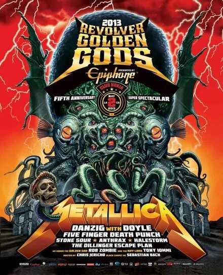 Постер Golden Gods 5th Anniversary Show