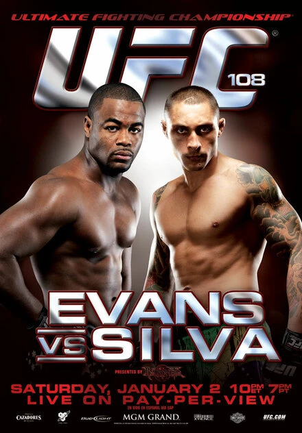 Постер UFC 108: Evans vs. Silva