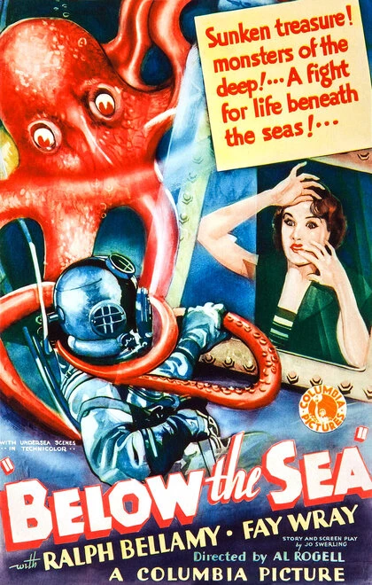 Постер Ниже море 1933