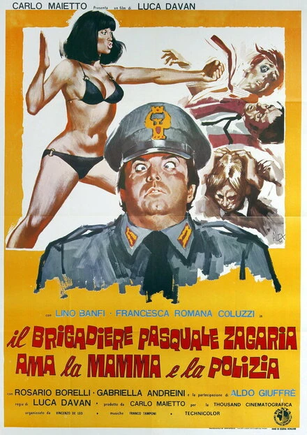 Постер Бригадир Паскуале Дзагариа любит маму и полицию 1973