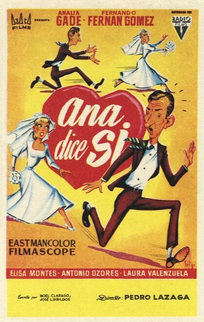 Постер Анна говорит \'\'да\'\' 1958