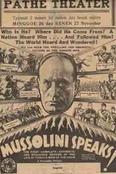 Муссолини говорит! 1933 постер