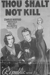 Thou Shalt Not Kill 1939 постер