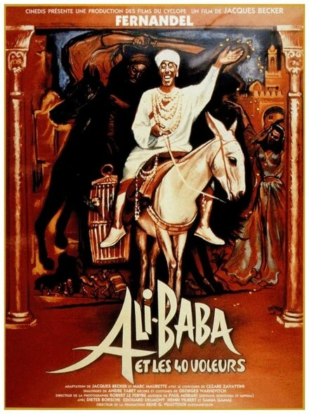 Постер Али Баба и 40 разбойников 1954, Франция