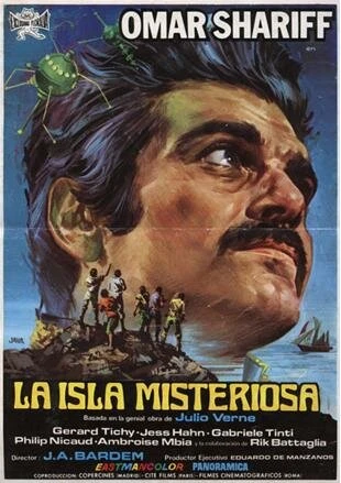 Постер Таинственный остров 1972, Испания