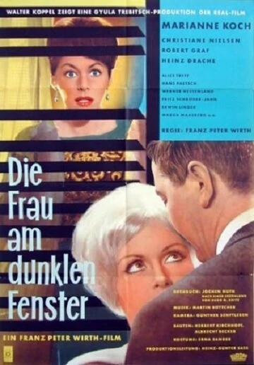 Постер Die Frau am dunklen Fenster