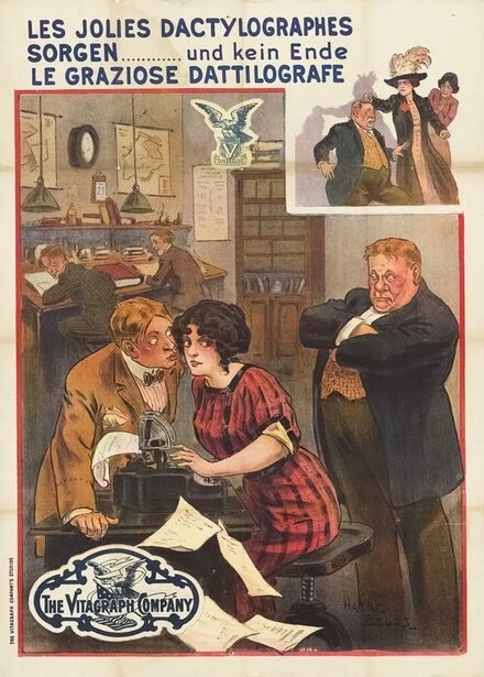 Постер Эти несносные стенографистки 1913