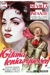 Она была цыганкой 1953 постер
