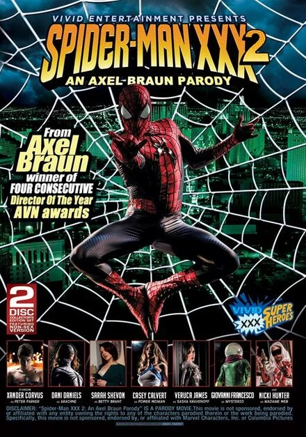 Постер Spider-Man XXX 2: An Axel Braun Parody