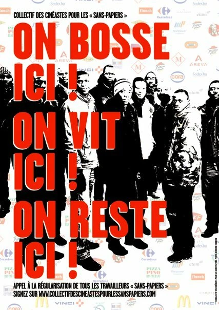 Постер On bosse ici! On vit ici! On reste ici!