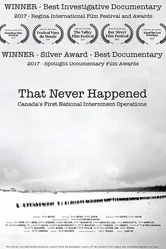 That Never Happened: Canada's First National Internment Operations постер