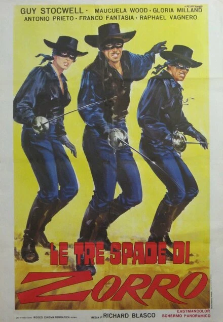 Постер Три шпаги Зорро 1963