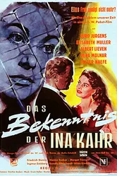 Признание Ины Кар 1954 постер