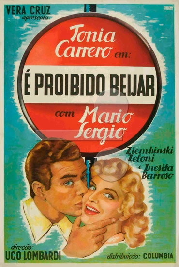 Постер Запрещается целовать 1954