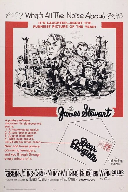 Постер Дорогая Брижит 1965