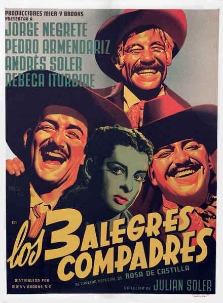 Постер Los tres alegres compadres