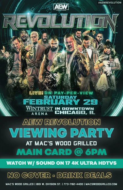 Постер All Elite Wrestling: Revolution 2020