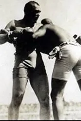 Бой за звание чемпиона мира по боксу между Джеффрисом и Джонсоном 1910 постер